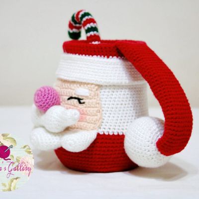 Santa Claus  crochet mug