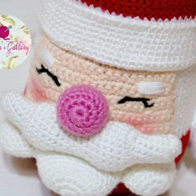 Santa Claus  crochet mug
