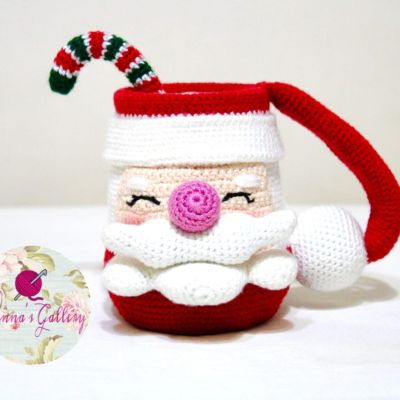 Santa Claus  crochet mug