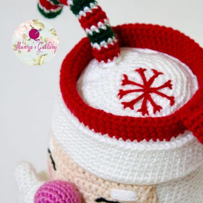 Santa Claus  crochet mug