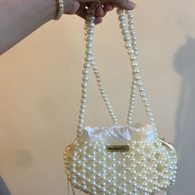 شنطة لؤلؤ قلب 