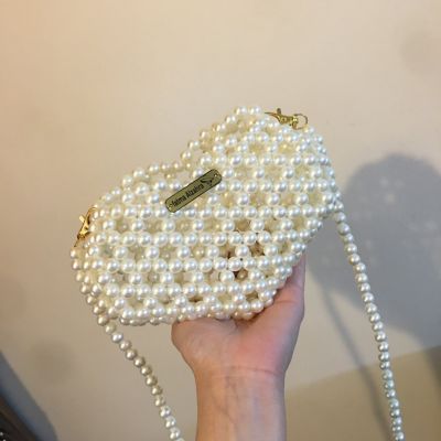 شنطة لؤلؤ قلب 