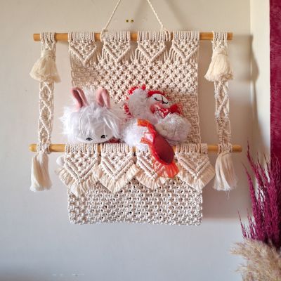 Macrame organizer hanging 