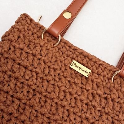 شنطة كروشية بيد كتف