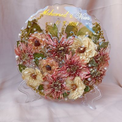 كوستر ريزن مقاس 20 سم لحفظ الورد الطبيعى