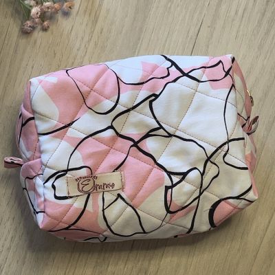 شنطة ميك أب قماش هاند ميد مقاس ميديام 