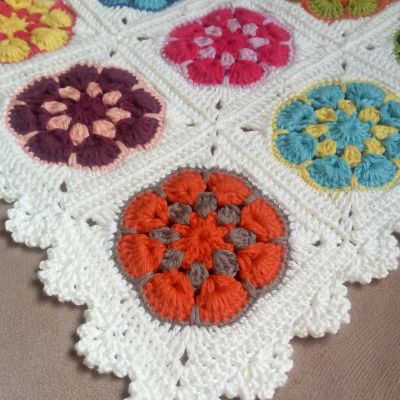 مفرش كروشيه 