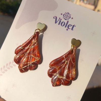 حلق رخامي باللون النحاسي