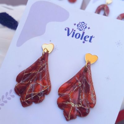 حلق رخامي باللون النحاسي