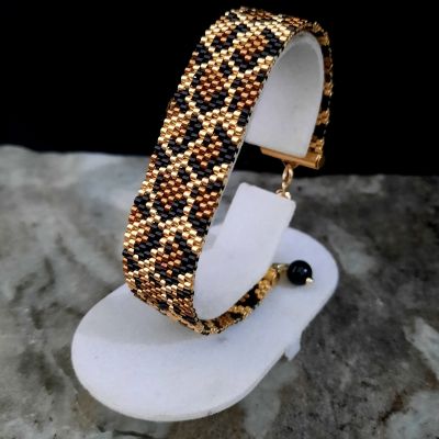 Gold Leopard Skin Miyuki Beads Set