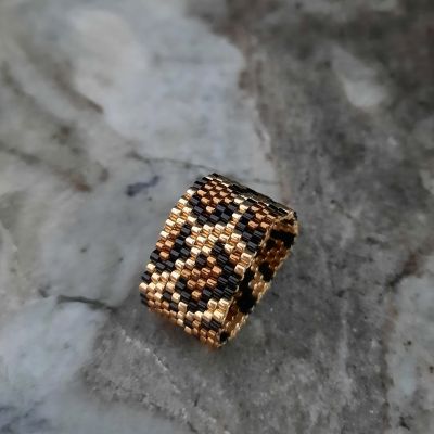 Gold Leopard Skin Miyuki Beads Set