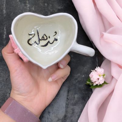 Handmade porcelain mug 