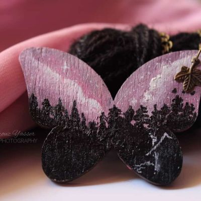 الفراشة الوردية 🦋