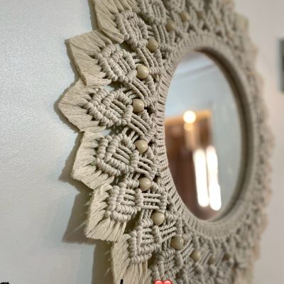 Macrame mirror