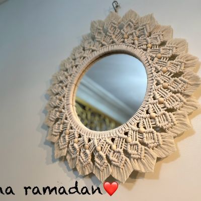 Macrame mirror