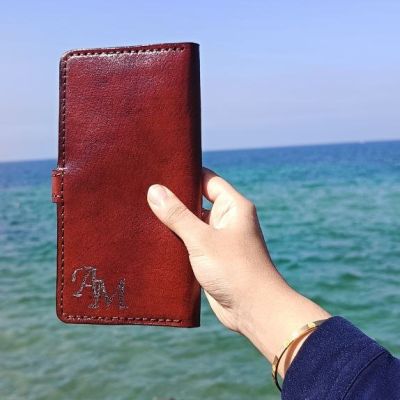 بورتفيه حريمى جلد طبيعى 🤎