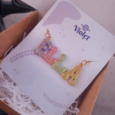 Name necklace and medal