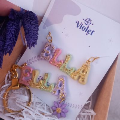 Name necklace and medal