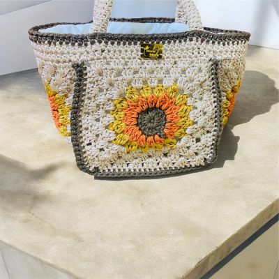 sun flower granny bag