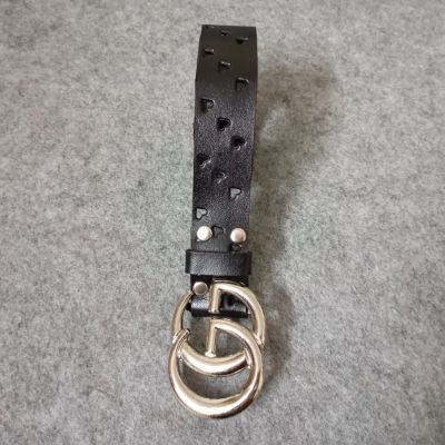 حزام مفرغ(قلوب) جلد طبيعي اسود