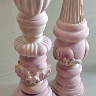  طقم   2شمعدان انتيك للارض