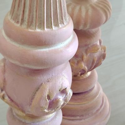  طقم   2شمعدان انتيك للارض