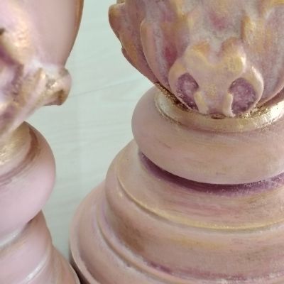  طقم   2شمعدان انتيك للارض