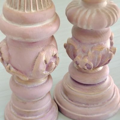  طقم   2شمعدان انتيك للارض