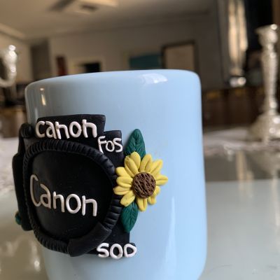 Polymer clay mug for photography