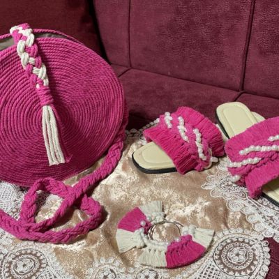 طقم شنطه وسليبر وحلق