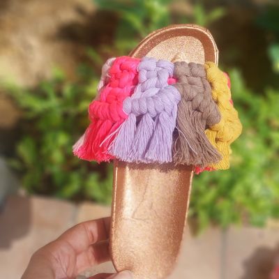 شبشب مكرمية اطفال