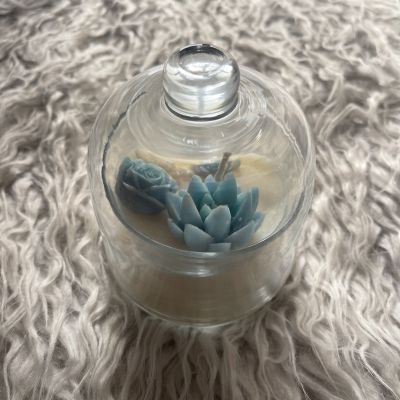 Blue candle jar