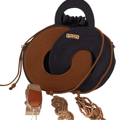 Trendy bag with zigzag art