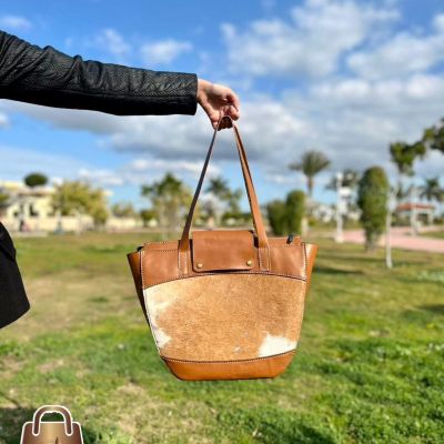 شنطة توتي باج جلد طبيعي هاند ميد 