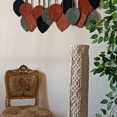 مكرمية ورق شجر