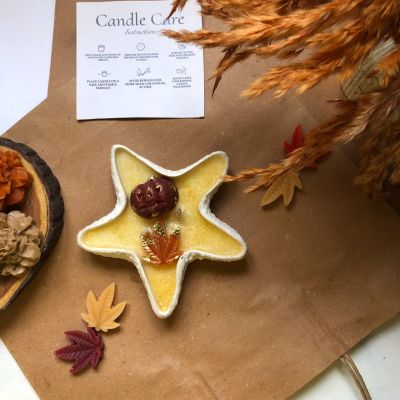 Halloween star candle 