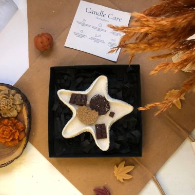 Chocolate star candle