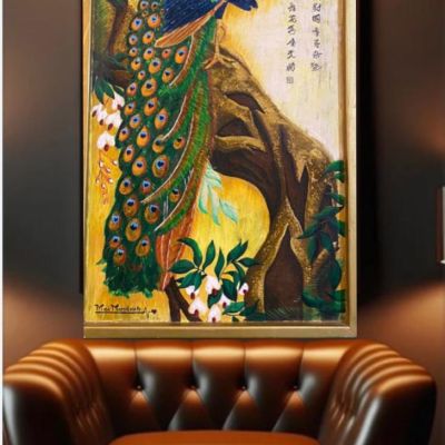 The peacock painting 