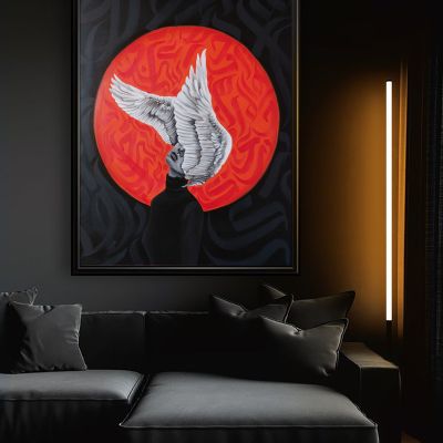  تابلوه بفن الكاليجرافيتى على الكانفاس