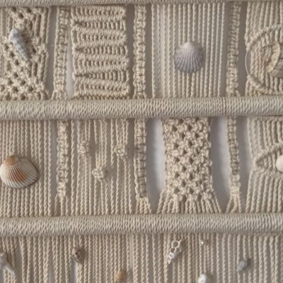 🐚 معلقه مكرميه للحائط بالطريقه البوهيميه  🐚