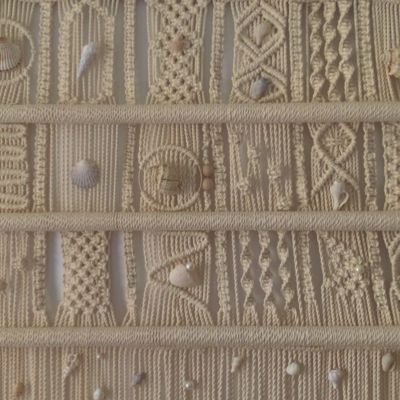 🐚 معلقه مكرميه للحائط بالطريقه البوهيميه  🐚