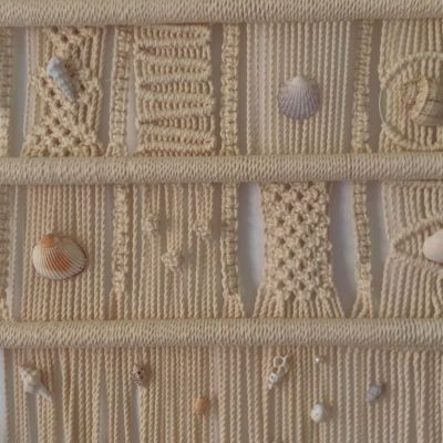 🐚 معلقه مكرميه للحائط بالطريقه البوهيميه  🐚