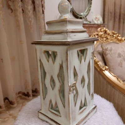 Wooden decorative lantern