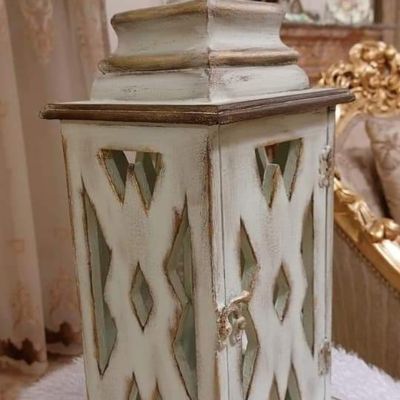Wooden decorative lantern