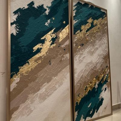 تابلوه هاند ميد رسم بارز علي كانفس مستورد  مقاس ١٨٠  *٨٠