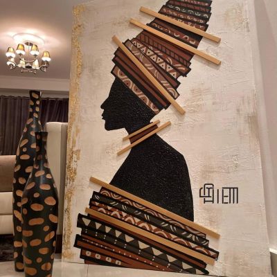 تابلوه هاند ميد رسم بارز علي كانفس مستورد  مقاس ١٢٠  *٨٠