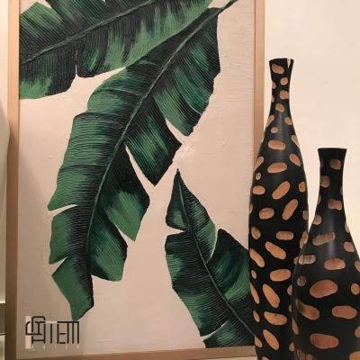 تابلوه هاند ميد رسم بارز علي كانفس مستورد مقاس ١٠٠*٧٠