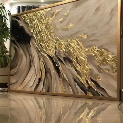 تابلوه هاند ميد رسم بارز علي كانفس مستورد مقاس ١٥٠*٨٠