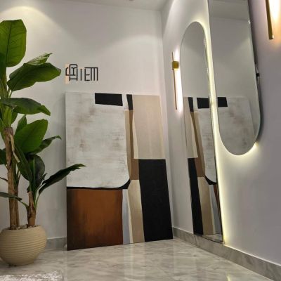 تابلوه هاند ميد رسم بارز علي كانفس مستورد مقاس ١٥٠*٧٠