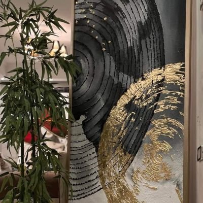 تابلوه هاند ميد رسم بارز علي كانفس مستورد  مقاس ١٨٠*٨٠